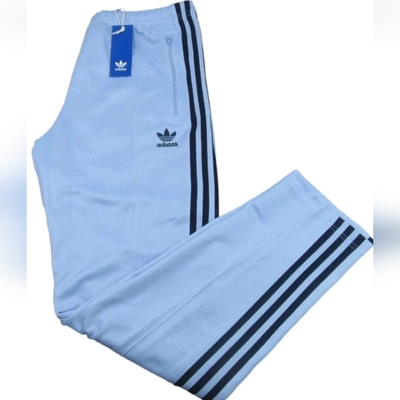 Adidas Classics Beckenbauer Track pants Mens Size M L XL Blue JP2525 - Picture 8 of 9